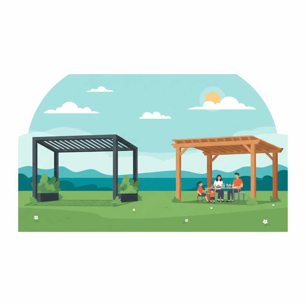 Illustration for Structureworks vs. Backyard Discovery: A Homeowner's Guide to Choosing the Best Pergola Kit