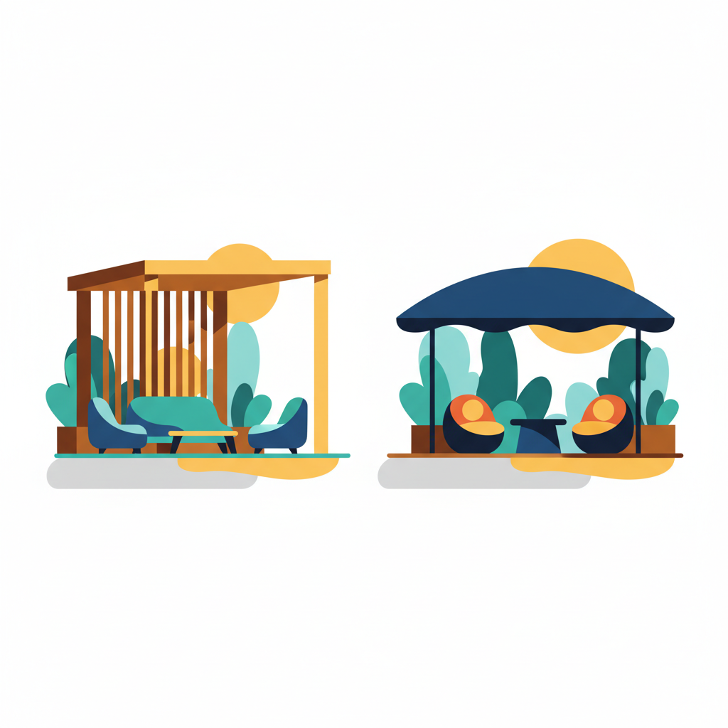 Illustration for Explore Diverse Pergola & Patio Cover Options for Your Outdoor Space