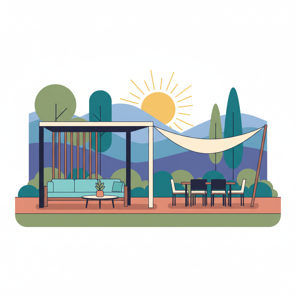 Illustration for Discover Your Perfect DIY Pergola or Patio Cover Kit: Enhance Outdoor Living Easily