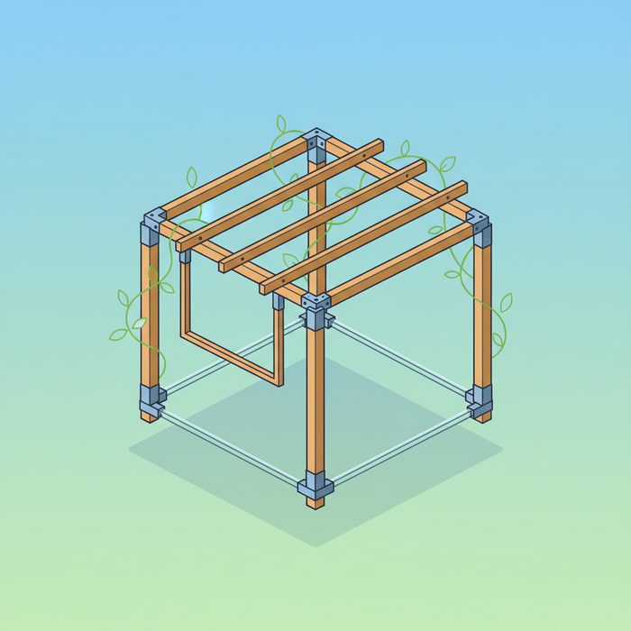 Illustration for Easy DIY Pergola Kits: Transform Your Backyard with Stunning Outdoor Structures