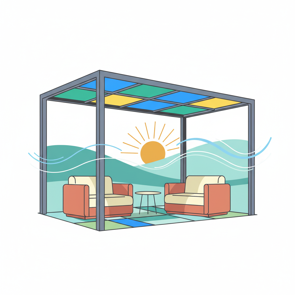 Illustration for Choosing the Right Pergola Shade: A Guide to Outdoor Comfort Options