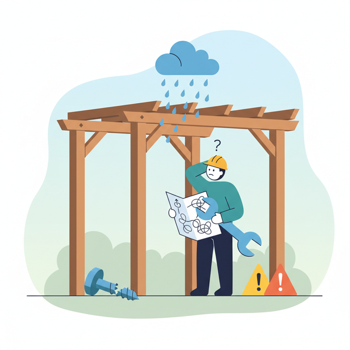 Illustration for DIY Pergola Kit Installation: Common Mistakes to Avoid and Troubleshooting Tips