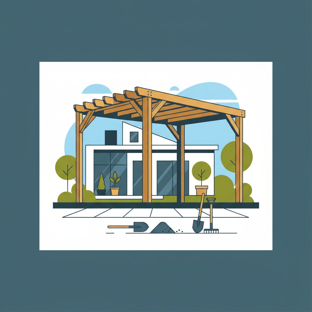 Illustration for Mastering DIY Pergola Installation: Essential Site Preparation for a Perfect Outdoor Space