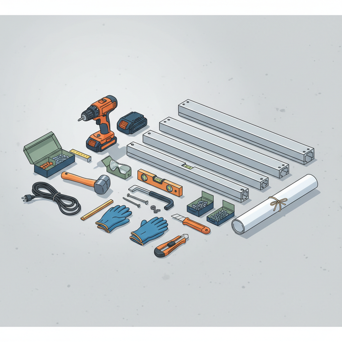 Illustration for Mastering DIY: Step-by-Step Aluminum Pergola Installation on Concrete