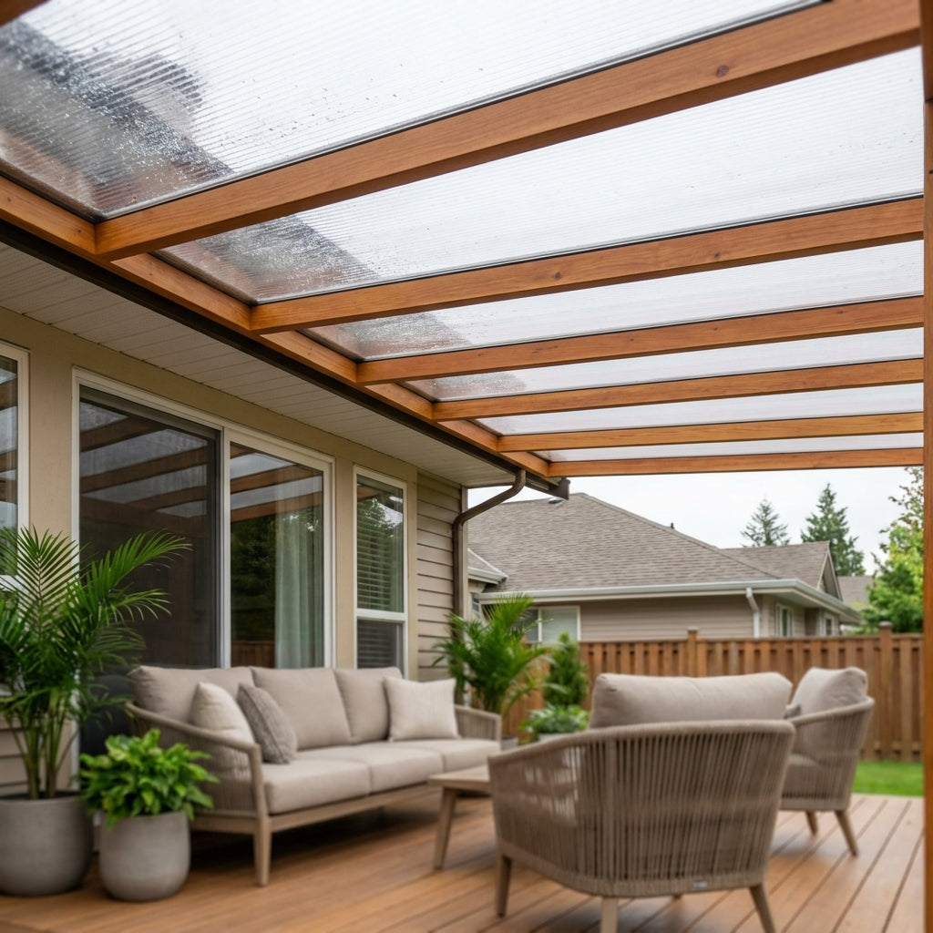 Illustration for The Ultimate Guide to Rainproof DIY Patio Covers Featuring High-Quality Polycarbonate Roof Panels