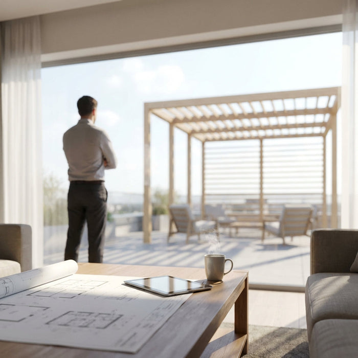 Illustration for How to Choose the Best Pergola Shade Options: 50%, 75%, or 90% Protection?