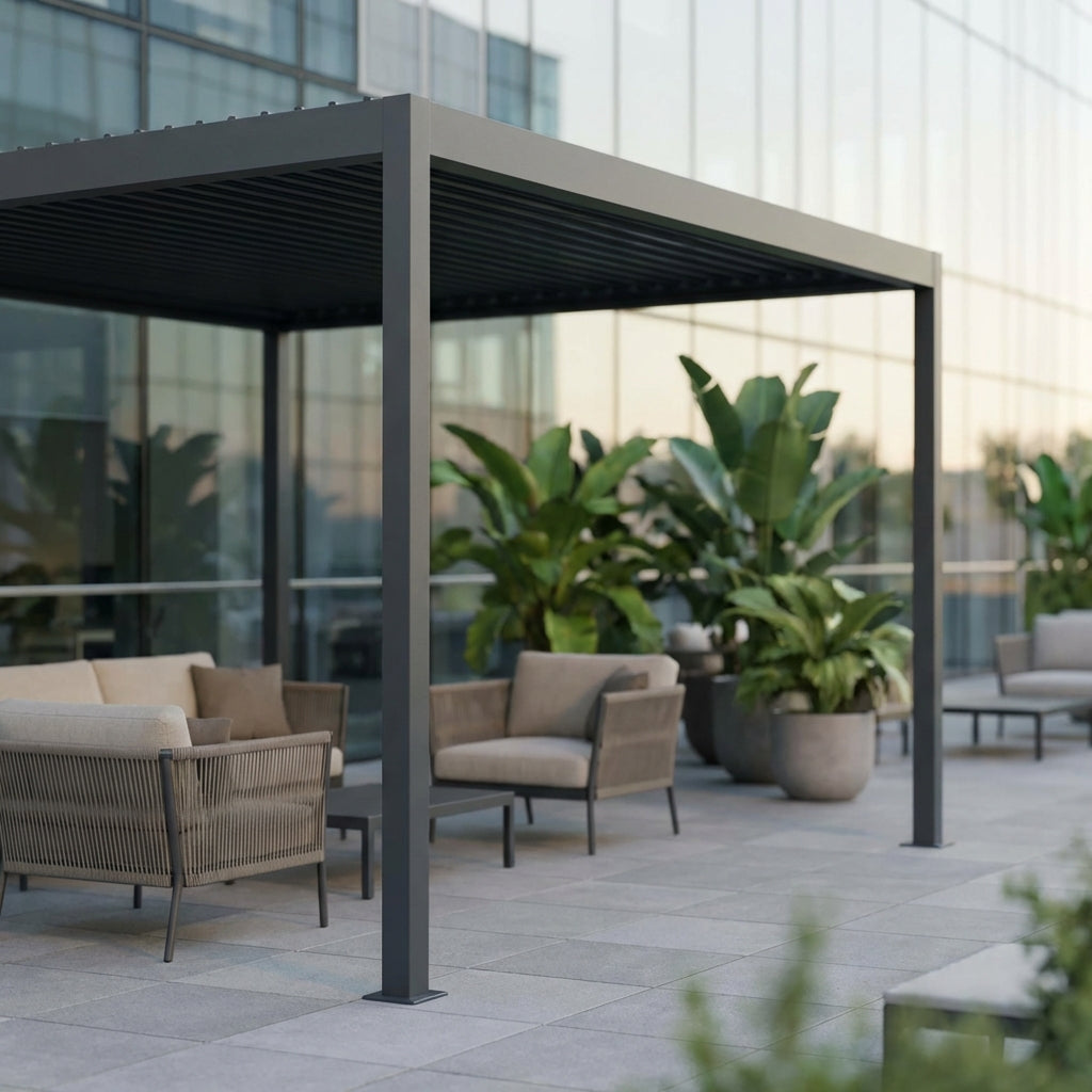 Illustration for A Comprehensive Guide to Choosing a Heavy-Duty Aluminum Frame Pergola for DIY Installation