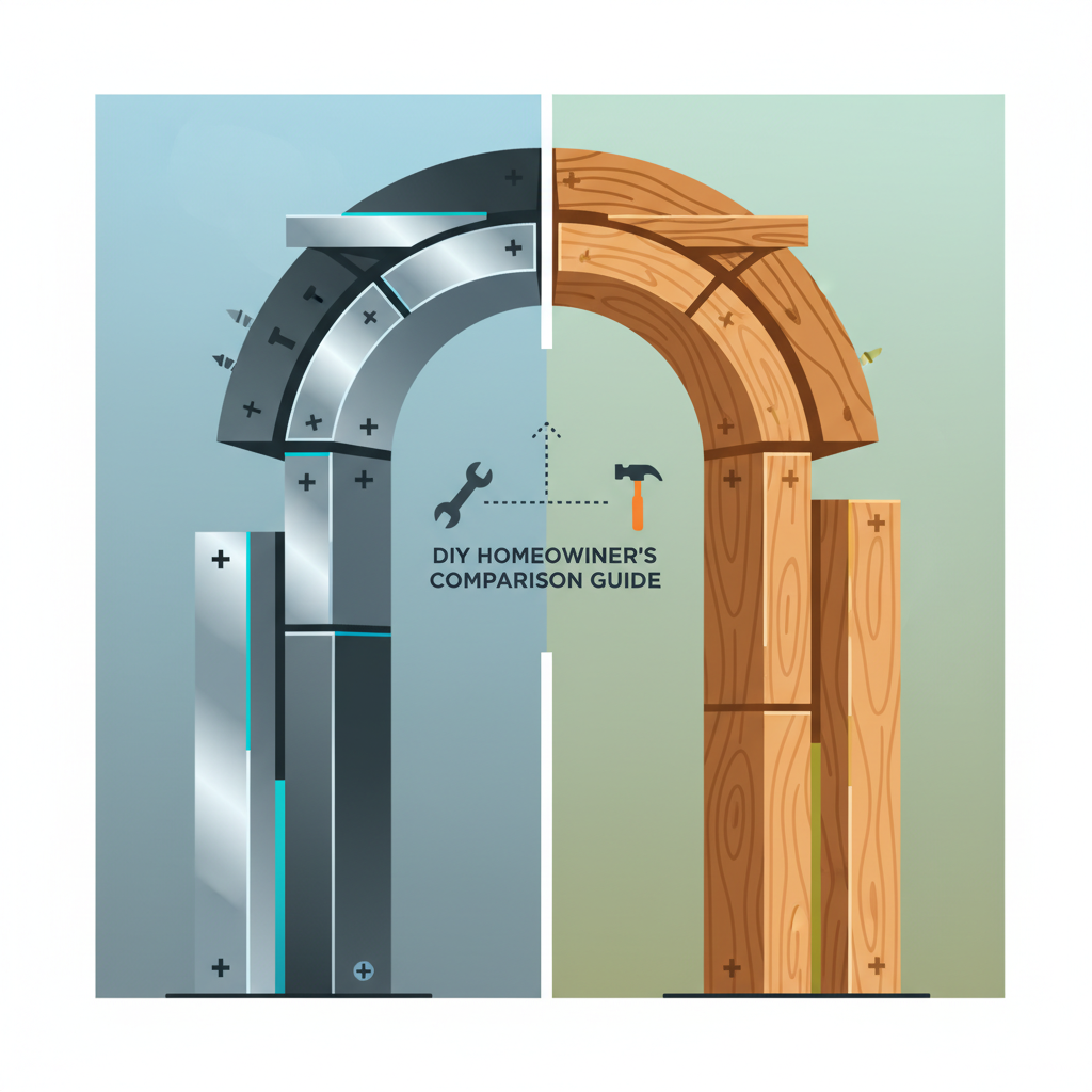 Illustration for Aluminum vs. Wood Pergola Kits: The Ultimate DIY Homeowner's Comparison Guide