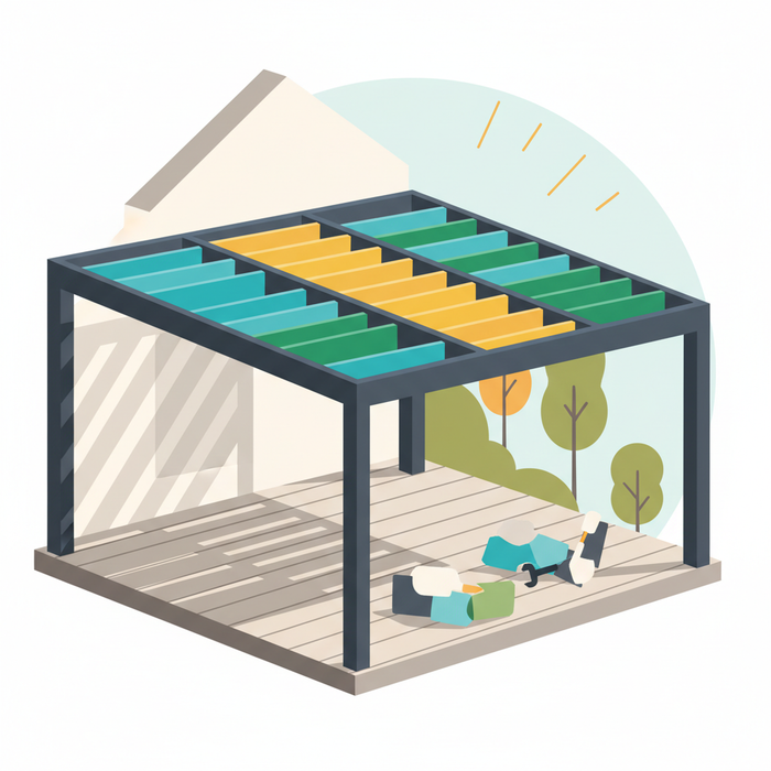 Illustration for Transform Your Deck: Easy-Assemble Patio Cover Kits for Ultimate Shade and Support