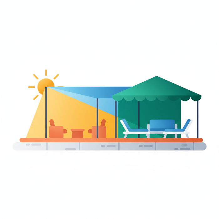 Illustration for Maximize Your Comfort: A Guide to Choosing Patio Shade Percentages