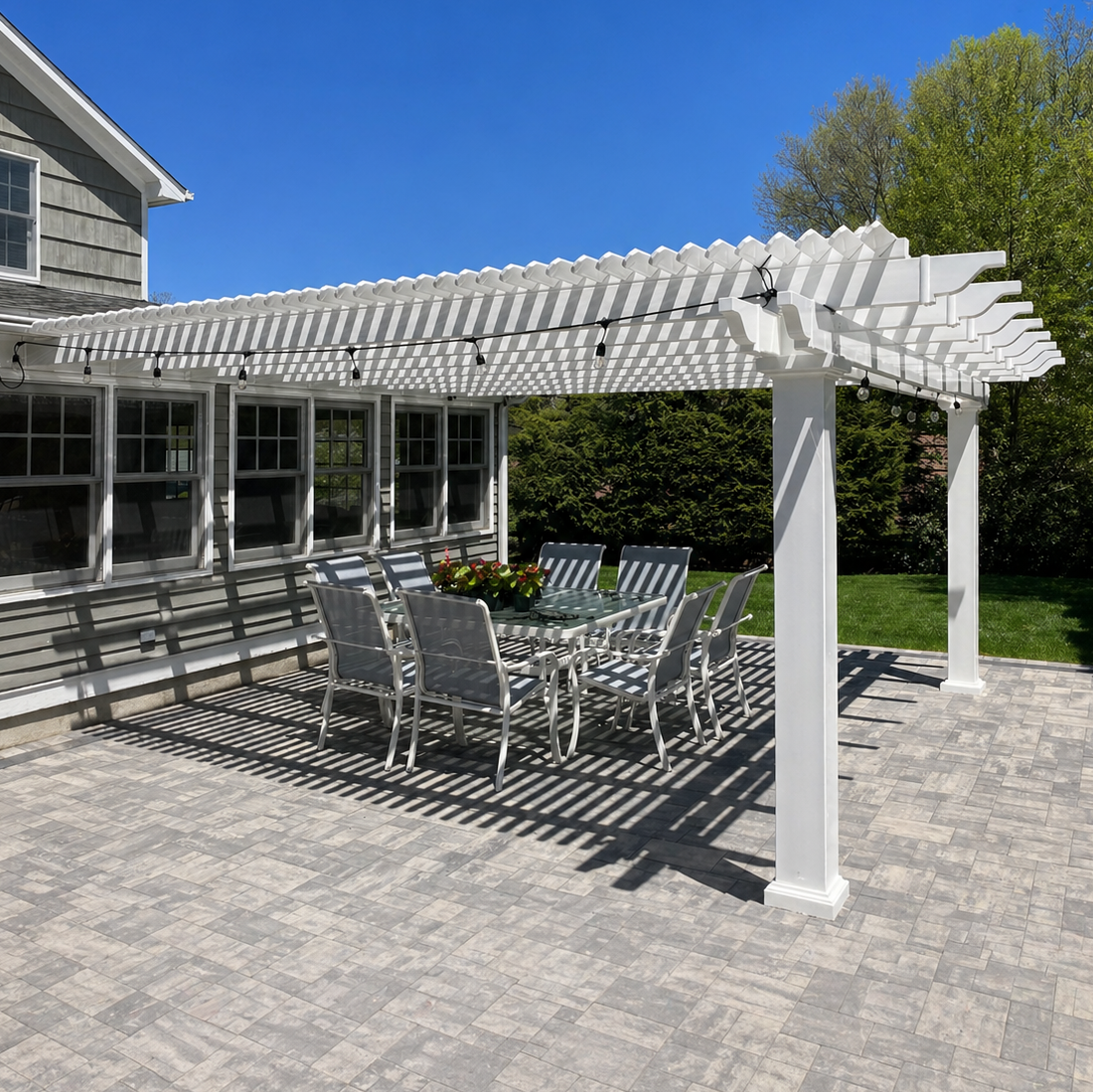 Traditional Attached Pergolas
