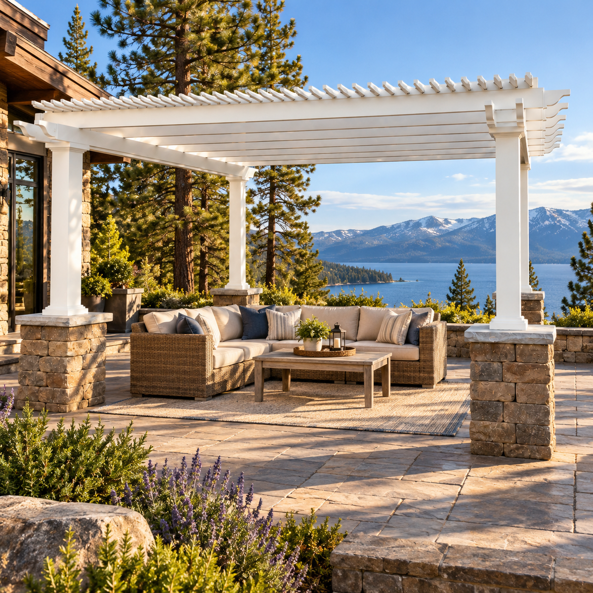 Pergolas for <em>Lake Tahoe</em> Mountain Homes