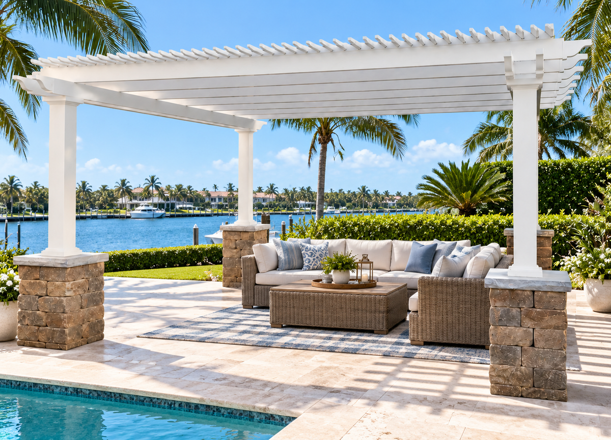 Pergolas for <em>Palm Beach</em> Coastal Living