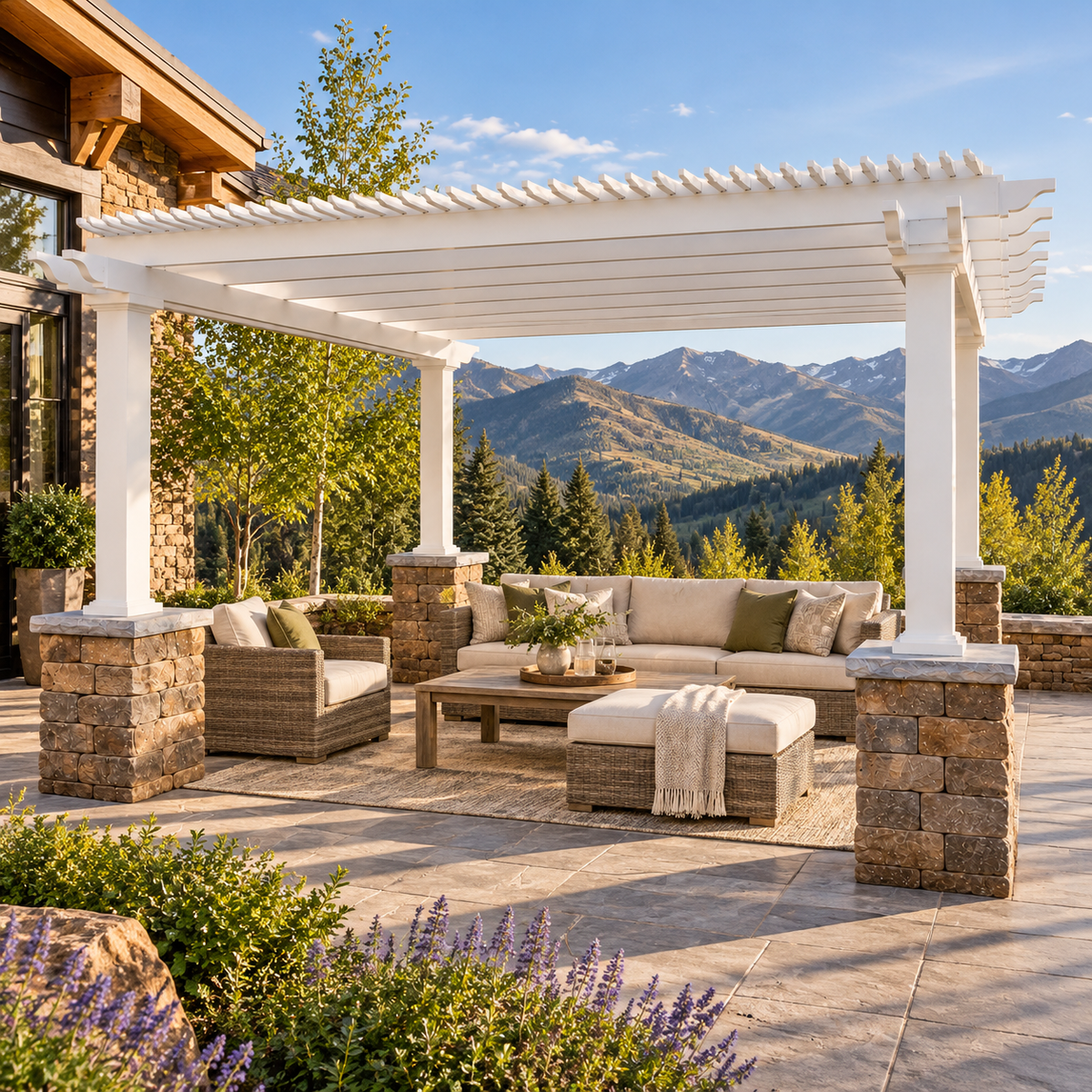 Pergolas for <em>Sun Valley</em> Mountain Homes